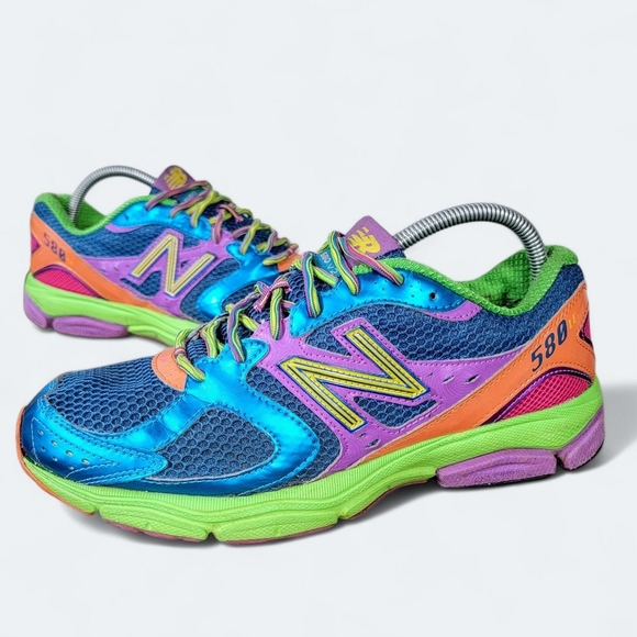 New Balance 580 Size 9 Limited V2 Rainbow Sneaker Running Shoe M580RR2 Athletic - Picture 1 of 17
